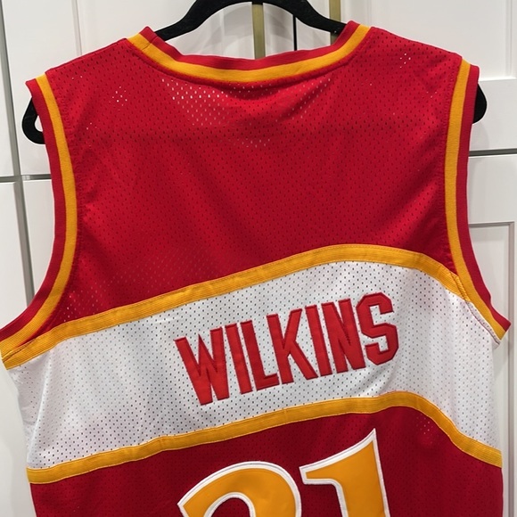 Adidas Hardwood Classics Atlanta Hawks Dominique Wilkins #21 Jersey - Picture 10 of 14